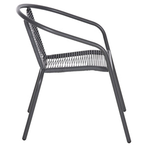 ΠΟΛΥΘΡΟΝΑ SWIFTER HM5969.01 ΜΕΤΑΛΛΟ ΓΚΡΙ-ΣΥΝΘ. RATTAN ΓΚΡΙ 54x61x75Υεκ. - Pakobazaar