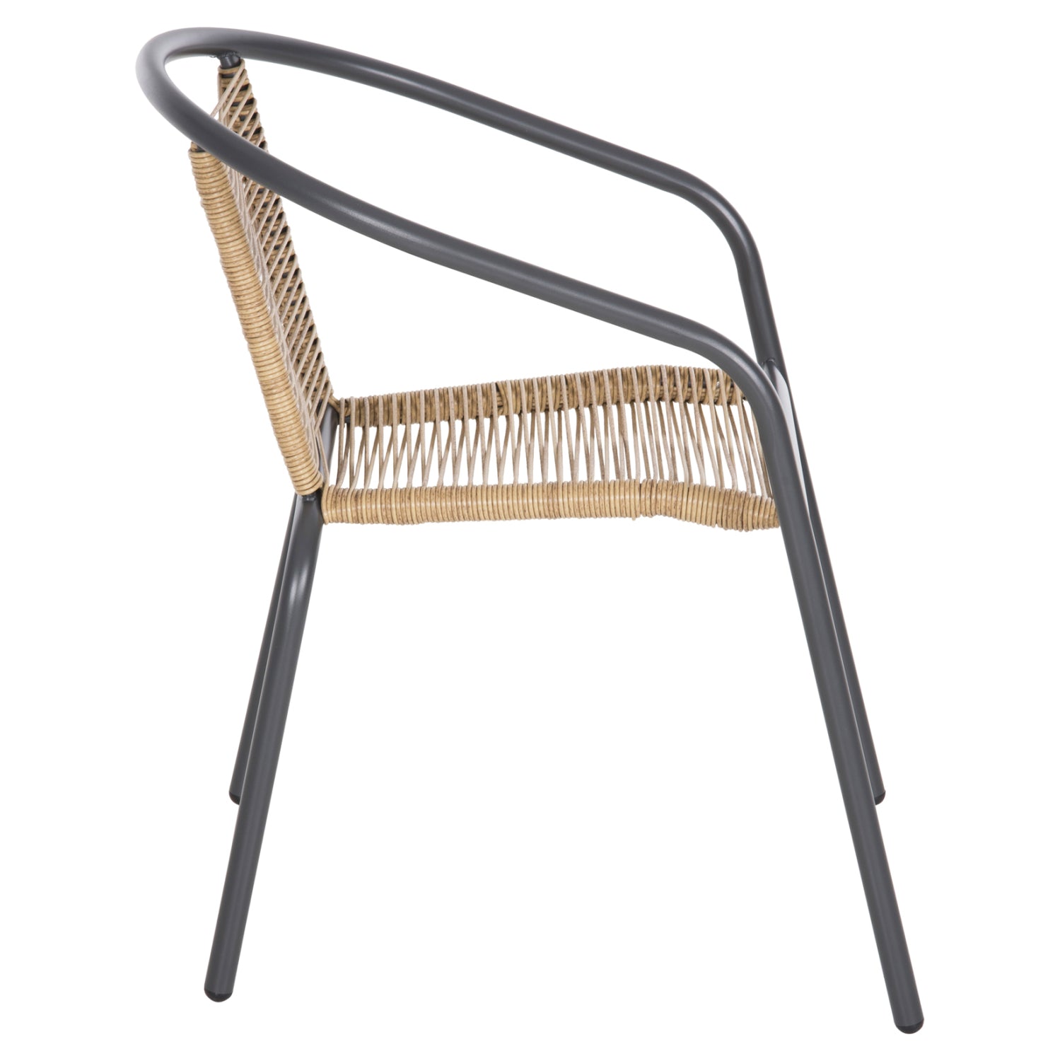 ΠΟΛΥΘΡΟΝΑ SWIFTER HM5969.02 ΜΕΤΑΛΛΟ ΓΚΡΙ-ΣΥΝΘ. RATTAN ΣΕ ΦΥΣΙΚΟ 54x61x75Υεκ. - Pakobazaar