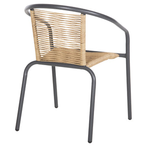 ΠΟΛΥΘΡΟΝΑ SWIFTER HM5969.02 ΜΕΤΑΛΛΟ ΓΚΡΙ-ΣΥΝΘ. RATTAN ΣΕ ΦΥΣΙΚΟ 54x61x75Υεκ. - Pakobazaar