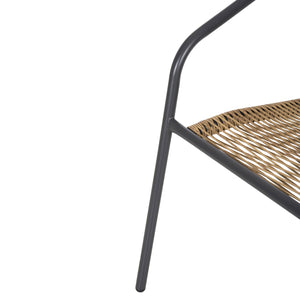 ΠΟΛΥΘΡΟΝΑ SWIFTER HM5969.02 ΜΕΤΑΛΛΟ ΓΚΡΙ-ΣΥΝΘ. RATTAN ΣΕ ΦΥΣΙΚΟ 54x61x75Υεκ. - Pakobazaar