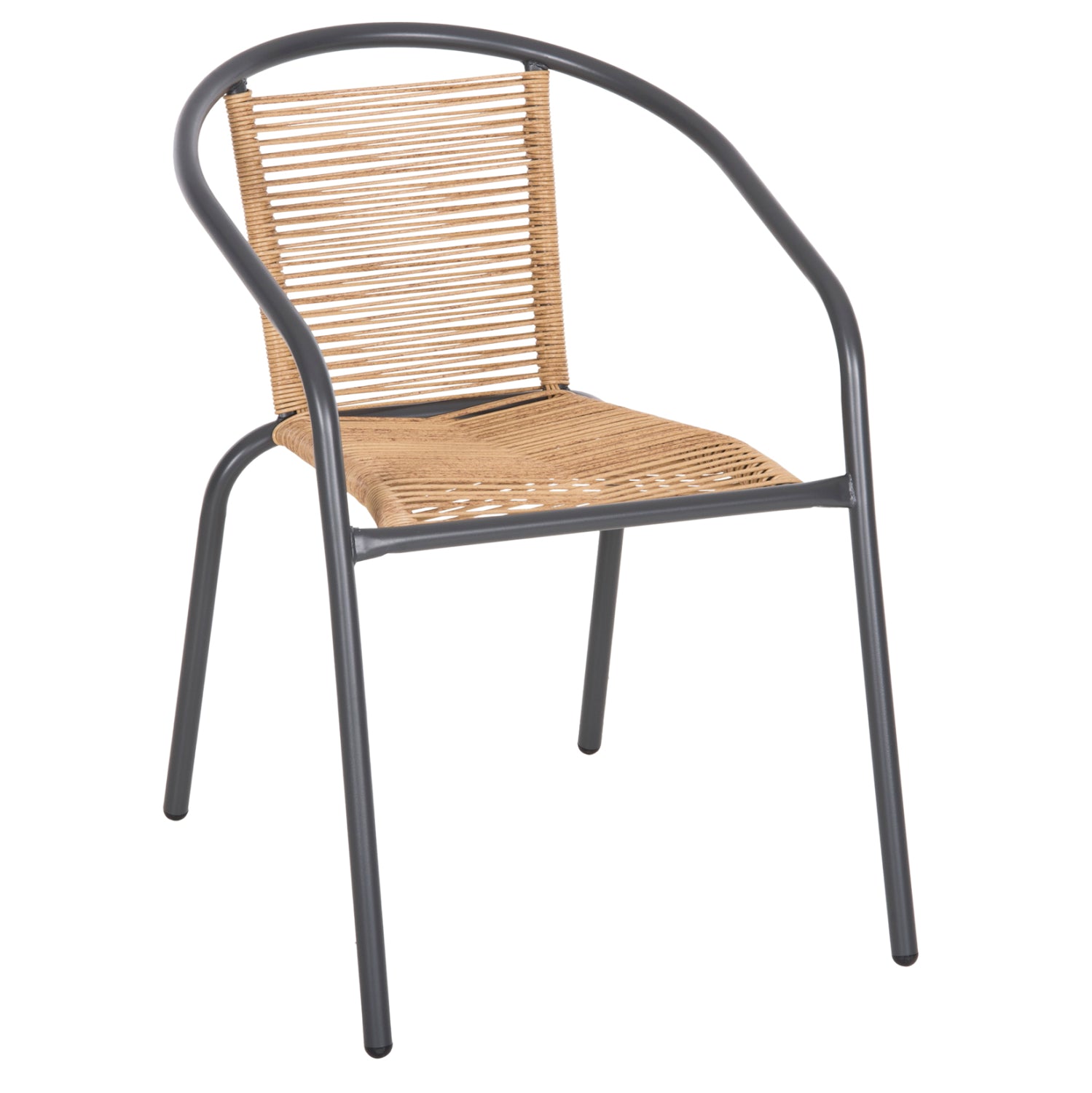 ΠΟΛΥΘΡΟΝΑ SWIFTER HM5969.02 ΜΕΤΑΛΛΟ ΓΚΡΙ-ΣΥΝΘ. RATTAN ΣΕ ΦΥΣΙΚΟ 54x61x75Υεκ. - Pakobazaar
