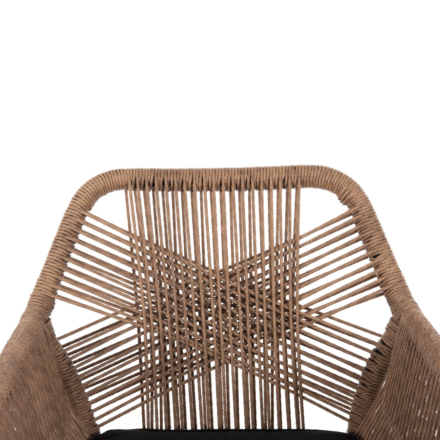ΠΟΛΥΘΡΟΝΑ TOPIN HM6048.02 ΑΛΟΥΜΙΝΙΟ ΜΑΥΡΟ-P.E. RATTAN ΜΠΕΖ-ΜΑΞΙΛΑΡΙ ΜΑΥΡΟ 57x65x84Υ εκ - Pakobazaar