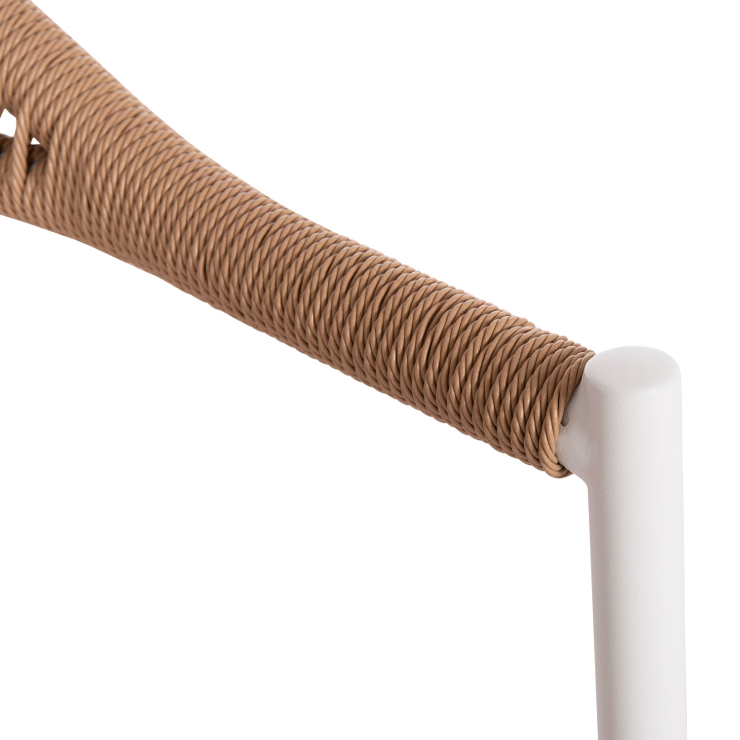 ΠΟΛΥΘΡΟΝΑ BERG HM6284.01 ΑΛΟΥΜΙΝΙΟ & TEXTILENE ΛΕΥΚΟ--P.E.TWISTED RATTAN 55x56x79Υεκ - Pakobazaar