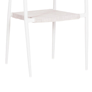 ΠΟΛΥΘΡΟΝΑ BERG HM6284.01 ΑΛΟΥΜΙΝΙΟ & TEXTILENE ΛΕΥΚΟ--P.E.TWISTED RATTAN 55x56x79Υεκ - Pakobazaar