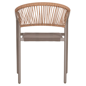 ΠΟΛΥΘΡΟΝΑ HOMAN HM6430.04 ΣΑΜΠΑΝΙ ΜΕΤΑΛΛΟ & TEXTILENE--ΜΠΕΖ P.E.RATTAN 53x58x75Υεκ - Pakobazaar