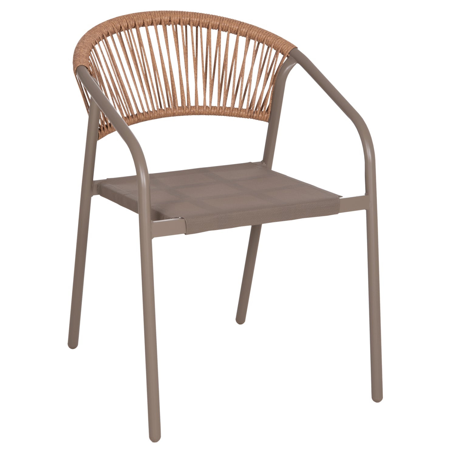 ΠΟΛΥΘΡΟΝΑ HOMAN HM6430.04 ΣΑΜΠΑΝΙ ΜΕΤΑΛΛΟ & TEXTILENE--ΜΠΕΖ P.E.RATTAN 53x58x75Υεκ - Pakobazaar