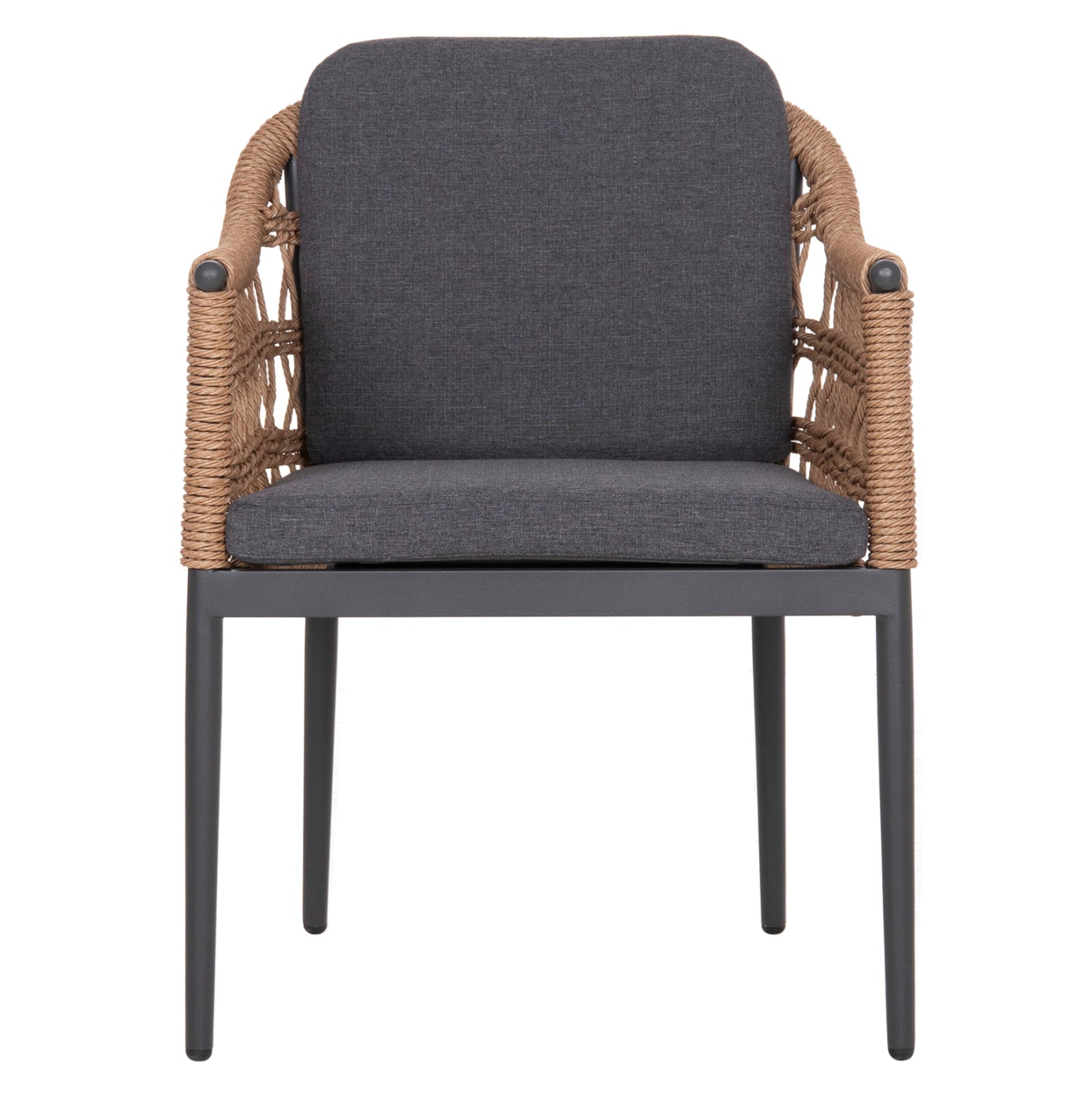 ΠΟΛΥΘΡΟΝΑ BOXER HM6556.01 ΑΛΟΥΜΙΝΙΟ & OLEFIN ΓΚΡΙ-TWIST WICKER 58x60x80Yεκ - Pakobazaar