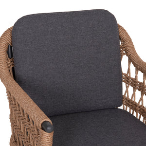 ΠΟΛΥΘΡΟΝΑ BOXER HM6556.01 ΑΛΟΥΜΙΝΙΟ & OLEFIN ΓΚΡΙ-TWIST WICKER 58x60x80Yεκ - Pakobazaar