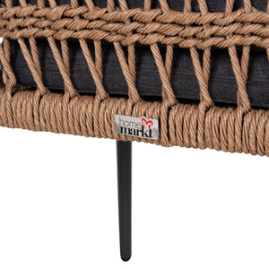 ΠΟΛΥΘΡΟΝΑ BOXER HM6556.01 ΑΛΟΥΜΙΝΙΟ & OLEFIN ΓΚΡΙ-TWIST WICKER 58x60x80Yεκ - Pakobazaar