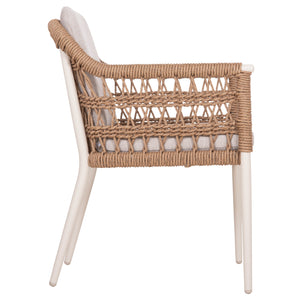 ΠΟΛΥΘΡΟΝΑ BOXER HM6556.02 ΑΛΟΥΜΙΝΙΟ & OLEFIN ΜΠΕΖ-TWIST WICKER 58x60x80Yεκ - Pakobazaar