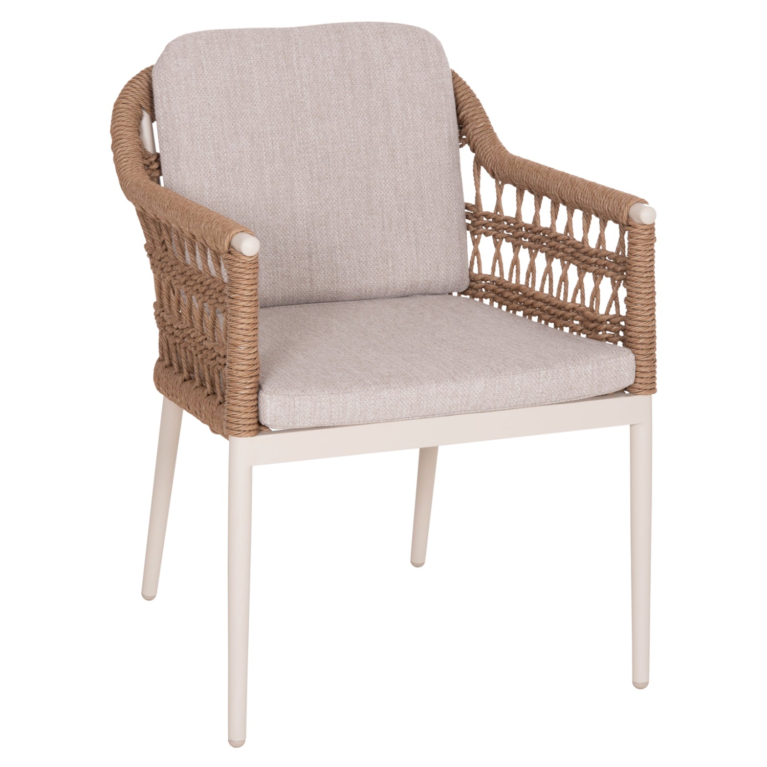 ΠΟΛΥΘΡΟΝΑ BOXER HM6556.02 ΑΛΟΥΜΙΝΙΟ & OLEFIN ΜΠΕΖ-TWIST WICKER 58x60x80Yεκ - Pakobazaar