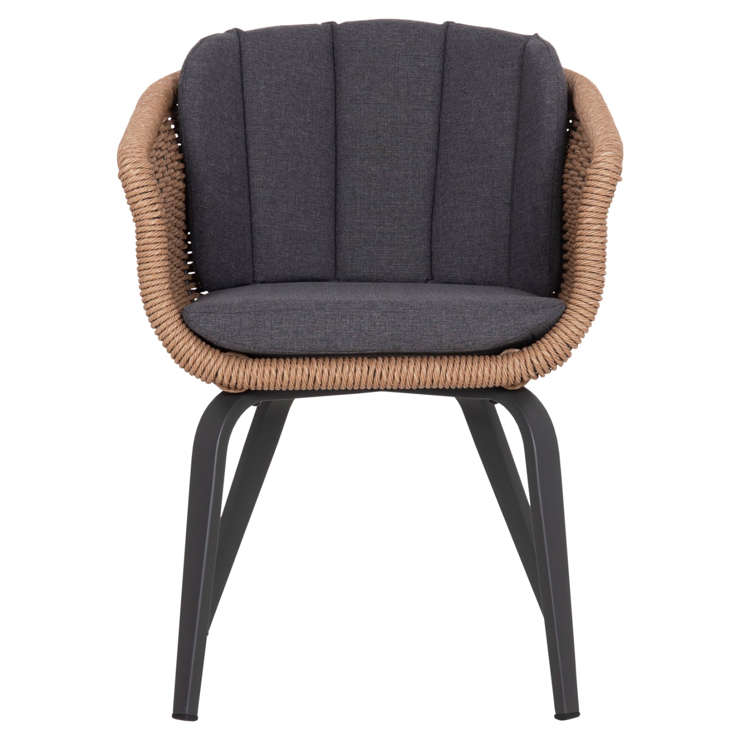 ΠΟΛΥΘΡΟΝΑ VICTUS HM6559.01 ΑΛΟΥΜΙΝΙΟ & OLEFIN ΓΚΡΙ-TWIST WICKER 60x62x76Yεκ - Pakobazaar