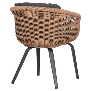 ΠΟΛΥΘΡΟΝΑ VICTUS HM6559.01 ΑΛΟΥΜΙΝΙΟ & OLEFIN ΓΚΡΙ-TWIST WICKER 60x62x76Yεκ - Pakobazaar