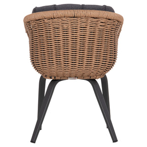 ΠΟΛΥΘΡΟΝΑ VICTUS HM6559.01 ΑΛΟΥΜΙΝΙΟ & OLEFIN ΓΚΡΙ-TWIST WICKER 60x62x76Yεκ - Pakobazaar