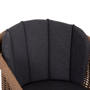 ΠΟΛΥΘΡΟΝΑ VICTUS HM6559.01 ΑΛΟΥΜΙΝΙΟ & OLEFIN ΓΚΡΙ-TWIST WICKER 60x62x76Yεκ - Pakobazaar