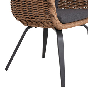 ΠΟΛΥΘΡΟΝΑ VICTUS HM6559.01 ΑΛΟΥΜΙΝΙΟ & OLEFIN ΓΚΡΙ-TWIST WICKER 60x62x76Yεκ - Pakobazaar