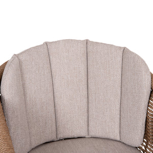 ΠΟΛΥΘΡΟΝΑ VICTUS HM6559.02 ΑΛΟΥΜΙΝΙΟ & OLEFIN ΜΠΕΖ-TWIST WICKER 60x62x76Yεκ - Pakobazaar