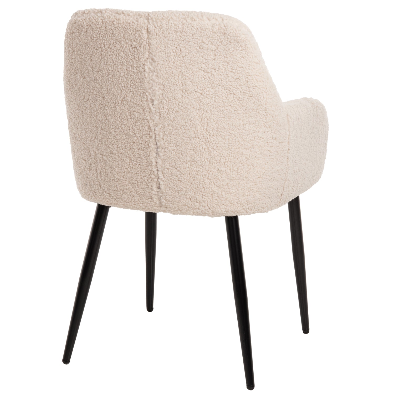 ΠΟΛΥΘΡΟΝΑ SHELLY HM8591.02 ΥΦΑΣΜΑ TEDDY ΛΕΥΚΟ-ΜΑΥΡΑ ΜΕΤΑΛΛΙΚΑ ΠΟΔΙΑ 57x55x87Yεκ. - Pakobazaar
