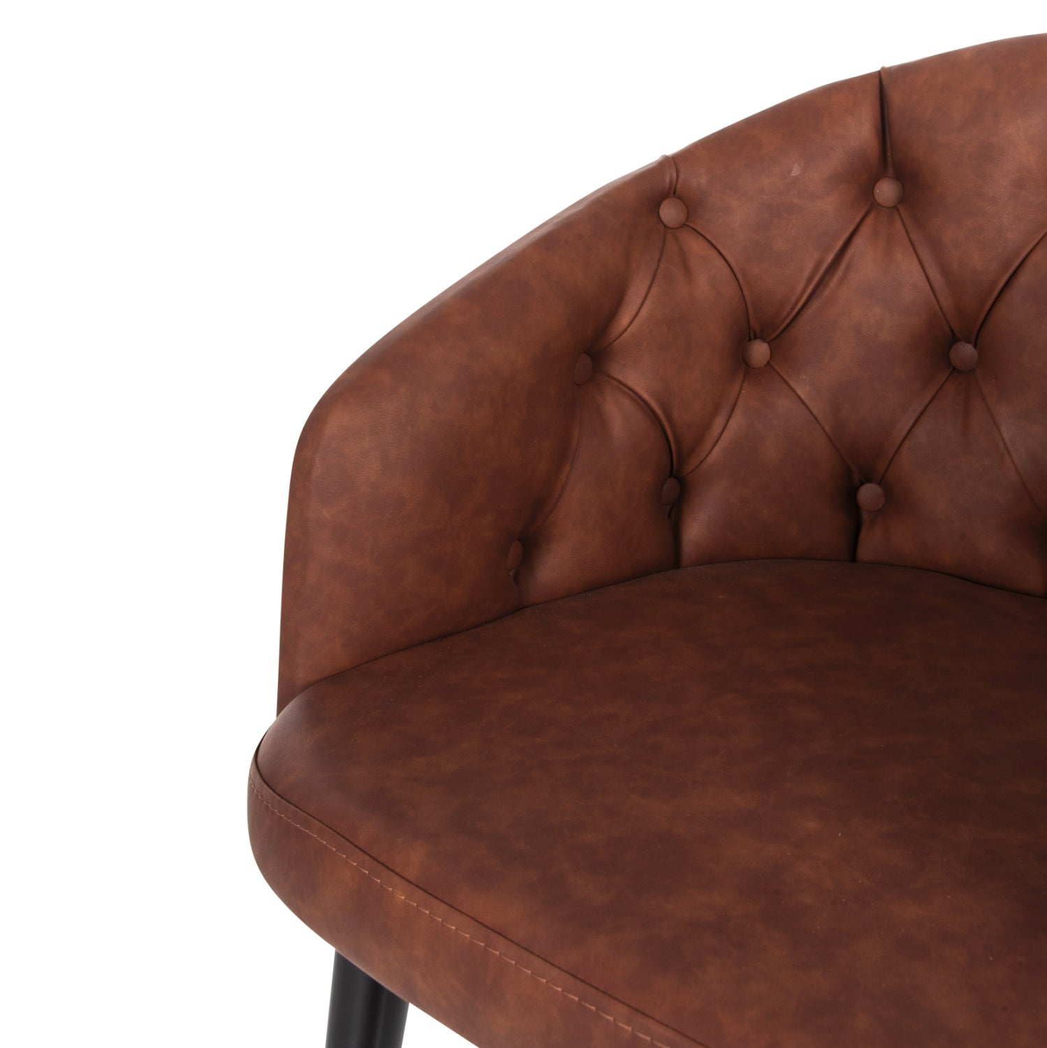 ΠΟΛΥΘΡΟΝΑ LORETTA HM9271.53 ΜΕ ΤΑΜΠΑ ΤΕΧΝΟΔΕΡΜΑ & ΞΥΛΙΝΑ ΜΑΥΡΑ ΠΟΔΙΑ 53x60x82Υεκ. - Pakobazaar