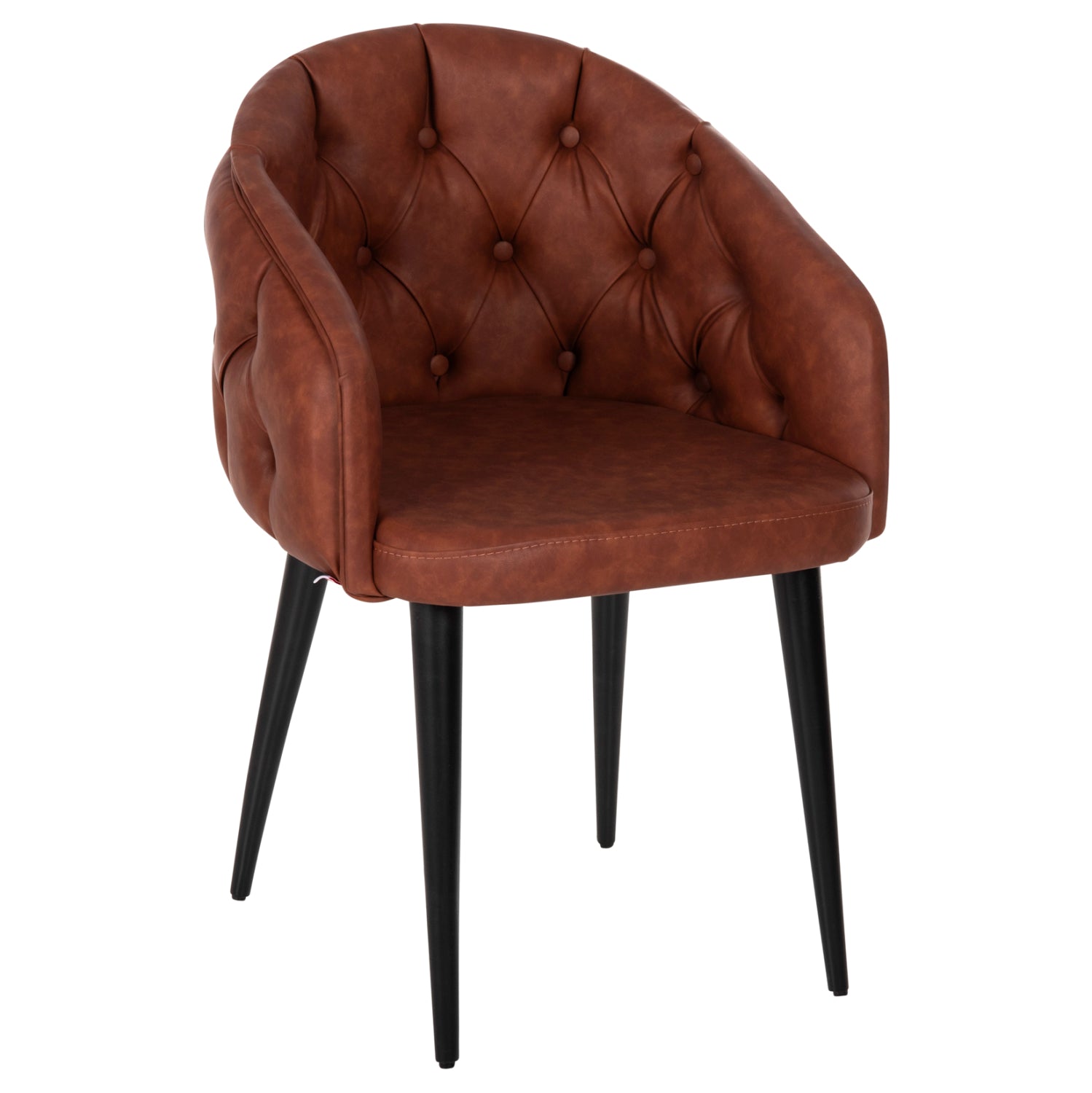 ΠΟΛΥΘΡΟΝΑ LORETTA HM9271.53 ΜΕ ΤΑΜΠΑ ΤΕΧΝΟΔΕΡΜΑ & ΞΥΛΙΝΑ ΜΑΥΡΑ ΠΟΔΙΑ 53x60x82Υεκ. - Pakobazaar