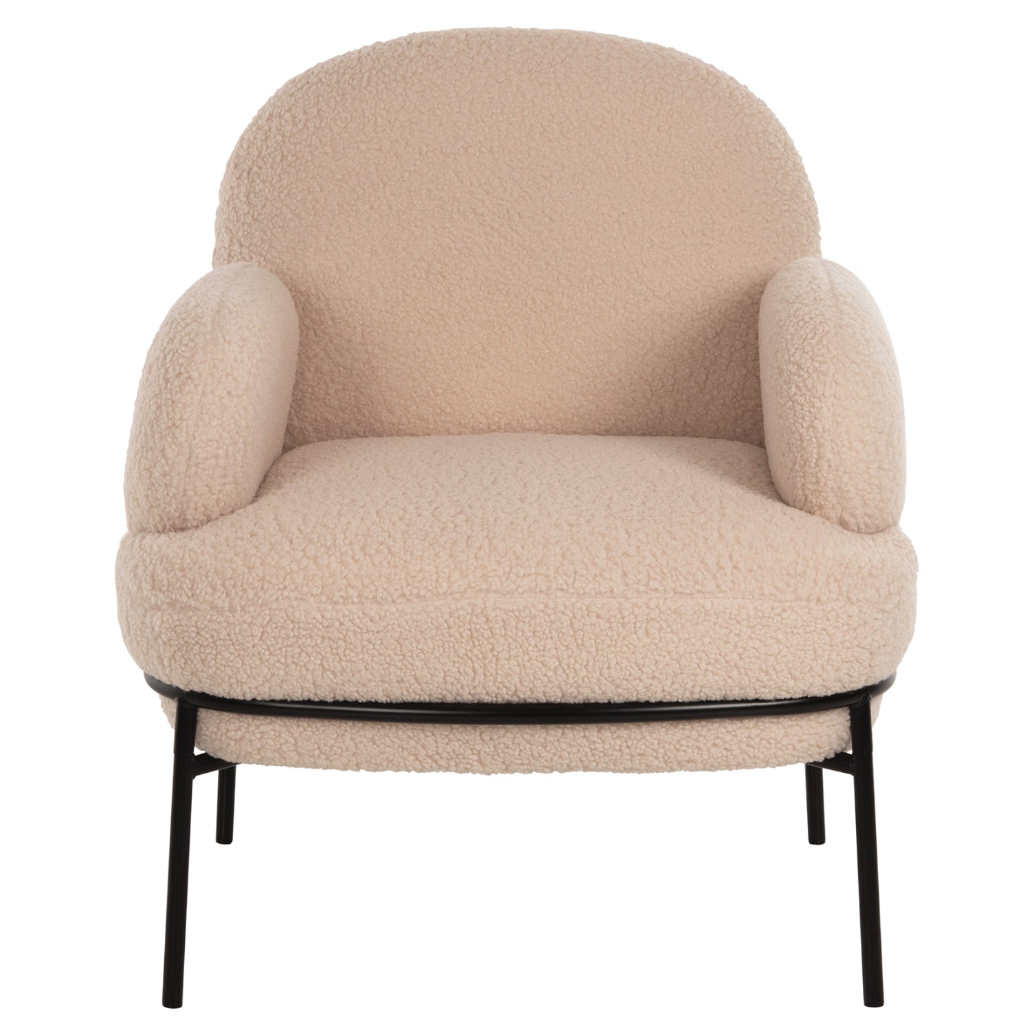 ΠΟΛΥΘΡΟΝΑ AGNES HM9525.20 ΕΚΡΟΥ ΜΠΟΥΚΛΕ-ΜΑΥΡΑ ΜΕΤΑΛΛΙΚΑ ΠΟΔΙΑ 74x71x83Υεκ. - Pakobazaar