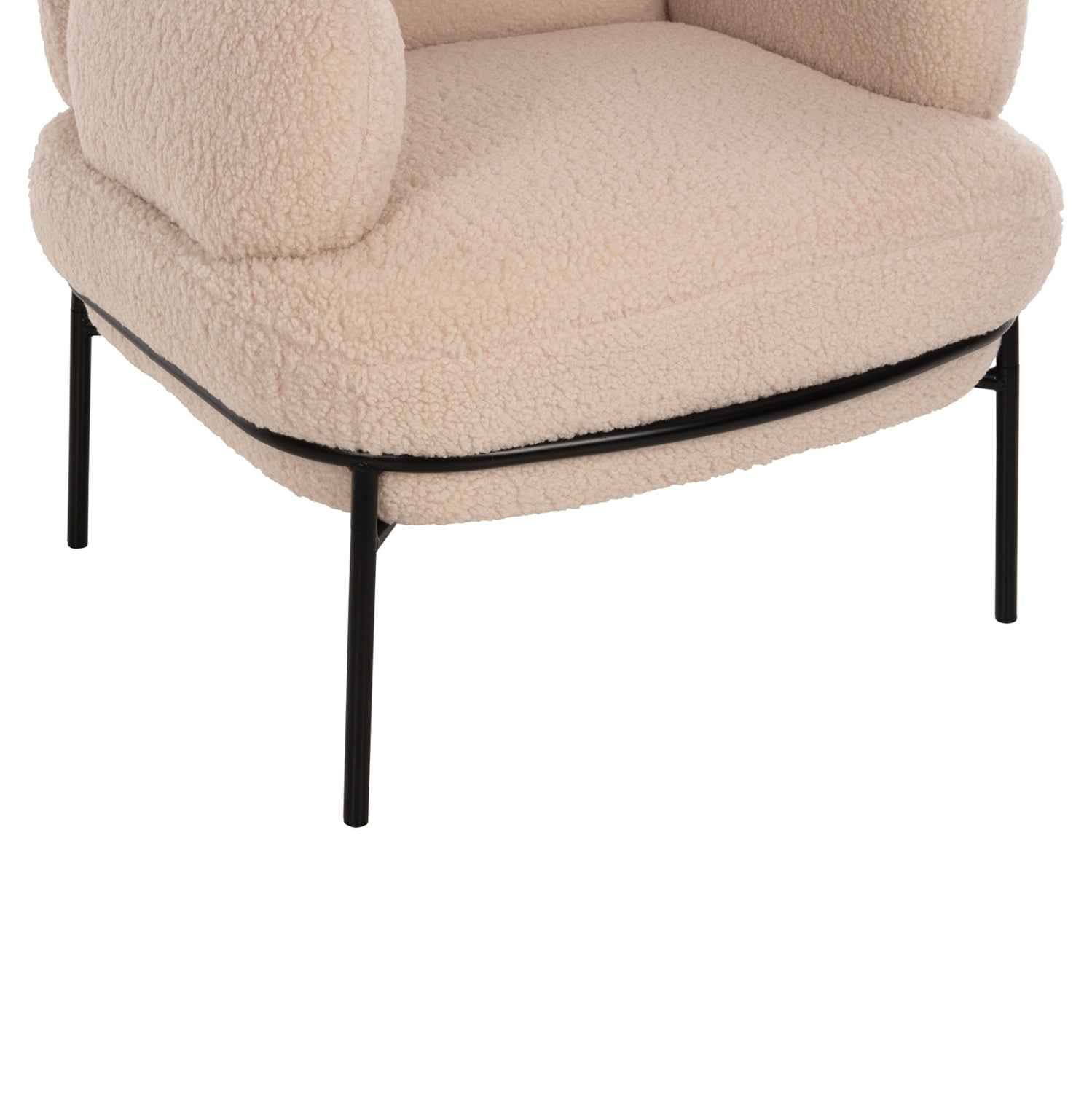 ΠΟΛΥΘΡΟΝΑ AGNES HM9525.20 ΕΚΡΟΥ ΜΠΟΥΚΛΕ-ΜΑΥΡΑ ΜΕΤΑΛΛΙΚΑ ΠΟΔΙΑ 74x71x83Υεκ. - Pakobazaar