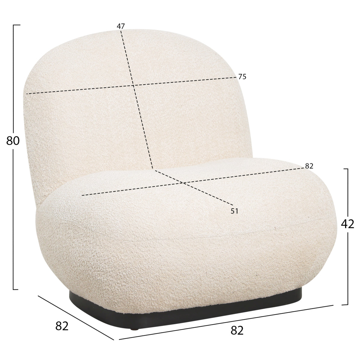 ΠΟΛΥΘΡΟΝΑ BEANY HM9591.06 ΕΚΡΟΥ ΜΠΟΥΚΛΕ ΥΦΑΣΜΑ 85x82x77Υ εκ. - Pakobazaar