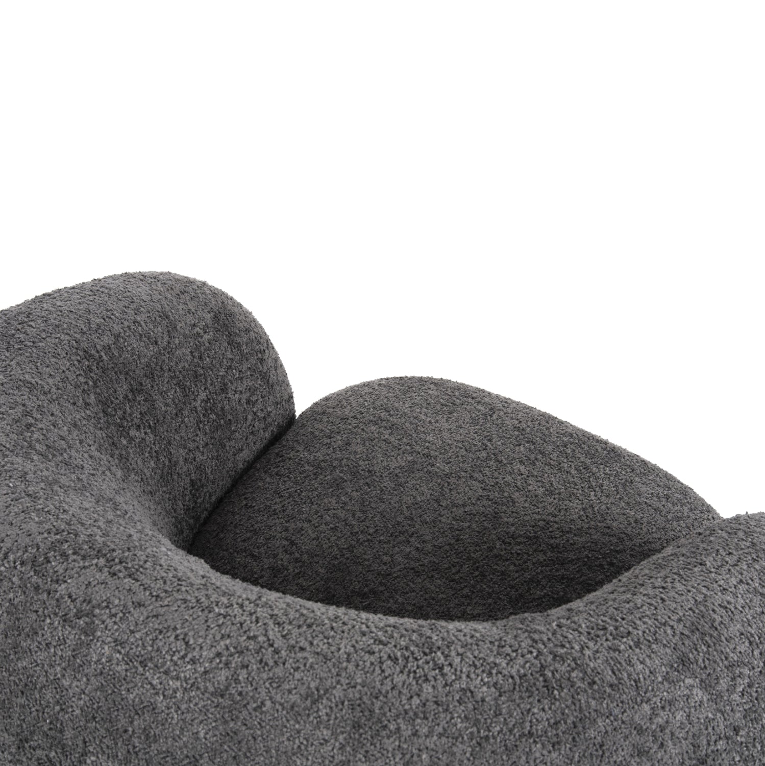 ΠΟΛΥΘΡΟΝΑ KARPEN HM9600.01 ΓΚΡΙ ΜΠΟΥΚΛΕ ΥΦΑΣΜΑ  93x87x78Υ εκ. - Pakobazaar