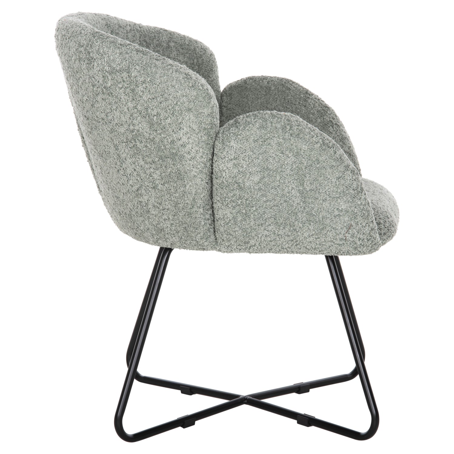 ΠΟΛΥΘΡΟΝΑ HARNIS HM9603.05 ΦΥΣΤΙΚΙ ΜΠΟΥΚΛΕ-ΜΑΥΡΑ ΜΕΤΑΛ.ΠΟΔΙΑ ΧΙΑΣΤΙ 59,5x64x77Υεκ - Pakobazaar