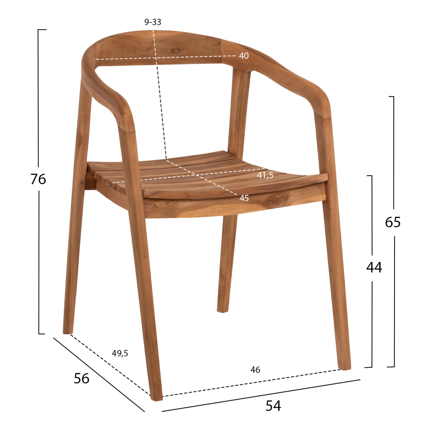 ΠΟΛΥΘΡΟΝΑ DEUS HM9621 ΞΥΛΟ TEAK 54x56x76Yεκ. - Pakobazaar