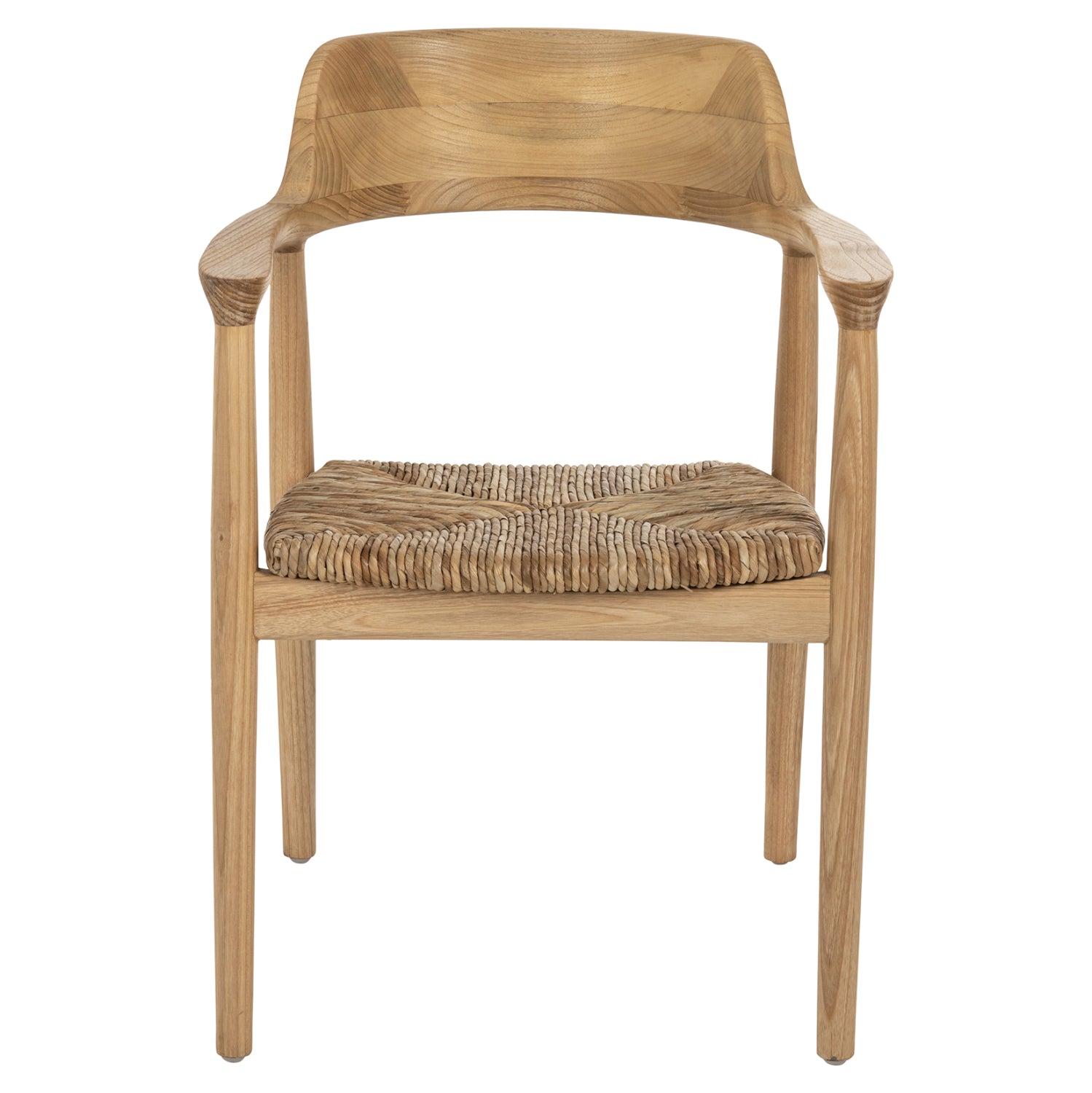 ΠΟΛΥΘΡΟΝΑ KINGSLEY HM9634.01 ΞΥΛΟ TEAK & ΨΑΘΑ ΣΕ ΦΥΣΙΚΟ ΧΡΩΜΑ 57,5x54x80Yεκ. - Pakobazaar