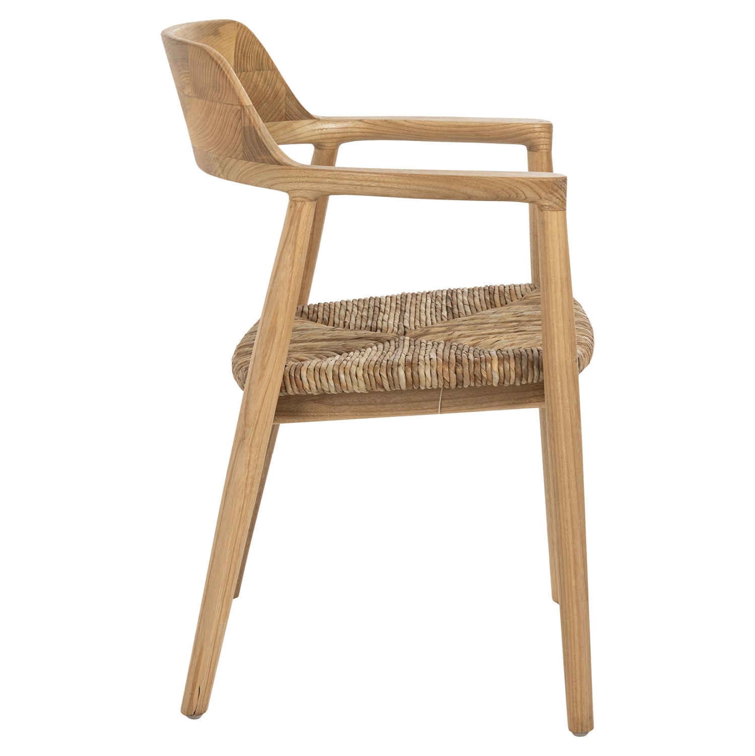 ΠΟΛΥΘΡΟΝΑ KINGSLEY HM9634.01 ΞΥΛΟ TEAK & ΨΑΘΑ ΣΕ ΦΥΣΙΚΟ ΧΡΩΜΑ 57,5x54x80Yεκ. - Pakobazaar