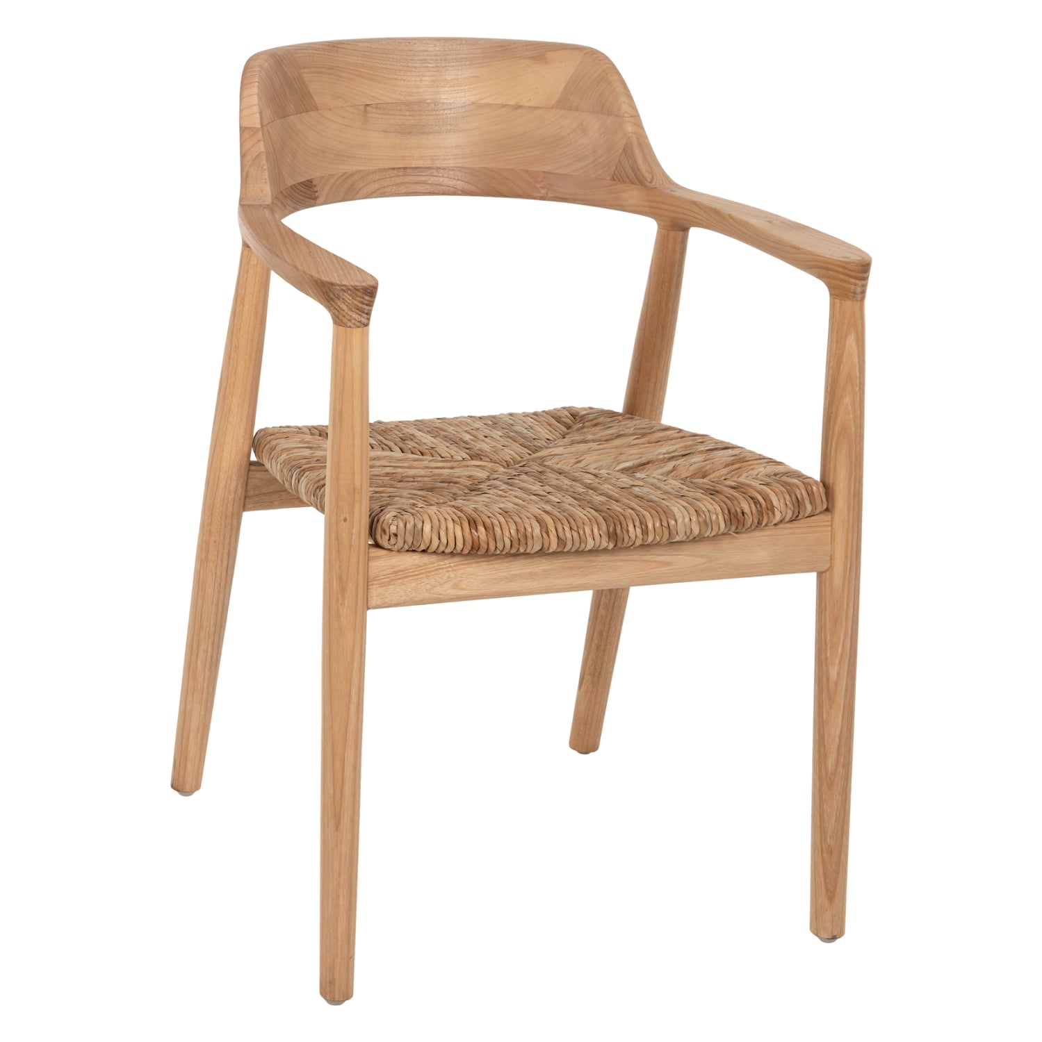 ΠΟΛΥΘΡΟΝΑ KINGSLEY HM9634.01 ΞΥΛΟ TEAK & ΨΑΘΑ ΣΕ ΦΥΣΙΚΟ ΧΡΩΜΑ 57,5x54x80Yεκ. - Pakobazaar