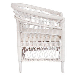 ΠΟΛΥΘΡΟΝΑ MALAWI HM9635.02 ΞΥΛΟ ΜΑΟΝΙ ΜΕ RATTAN ΛΕΥΚΟ-ΛΕΥΚΟ ΜΑΞΙΛΑΡΙ 80x70x86Υεκ. - Pakobazaar