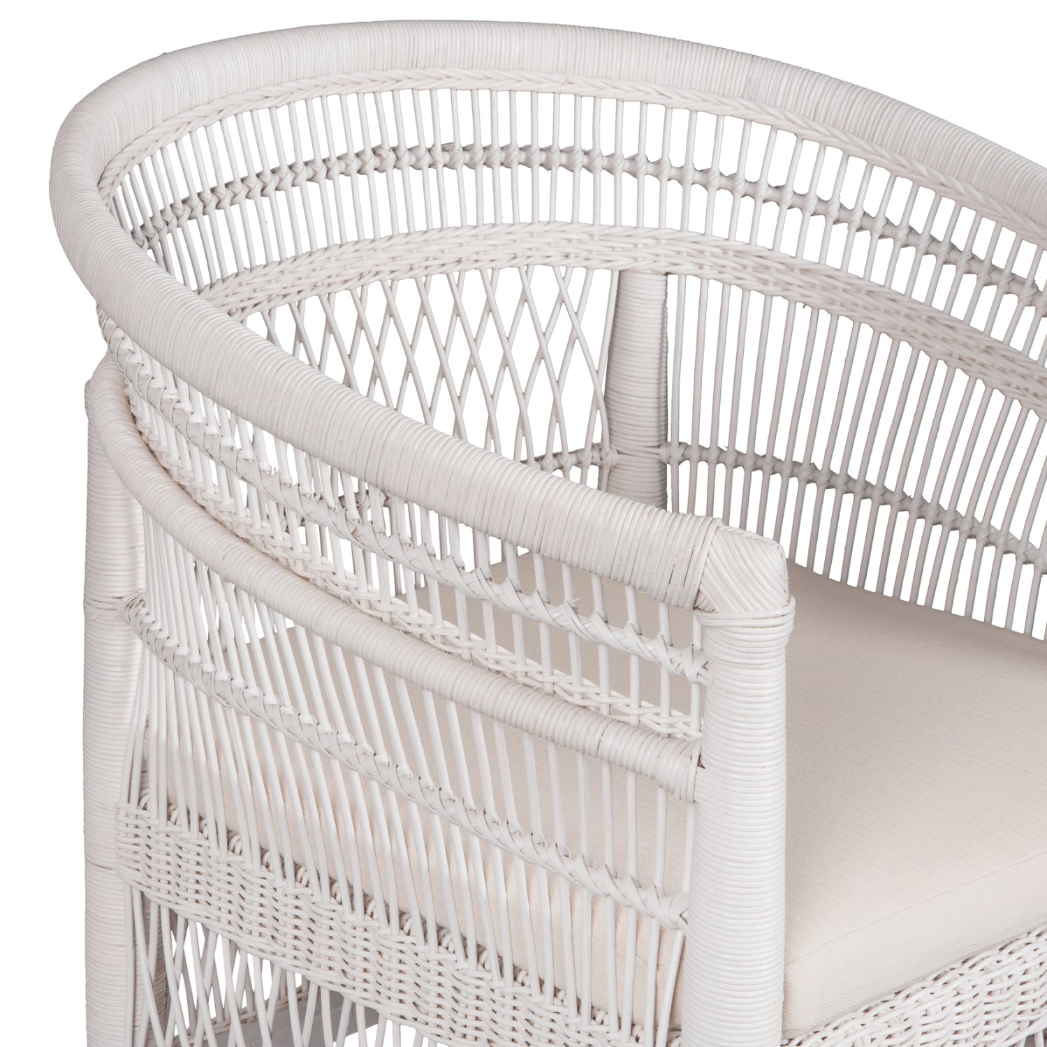 ΠΟΛΥΘΡΟΝΑ MALAWI HM9635.02 ΞΥΛΟ ΜΑΟΝΙ ΜΕ RATTAN ΛΕΥΚΟ-ΛΕΥΚΟ ΜΑΞΙΛΑΡΙ 80x70x86Υεκ. - Pakobazaar