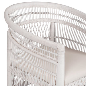 ΠΟΛΥΘΡΟΝΑ MALAWI HM9635.02 ΞΥΛΟ ΜΑΟΝΙ ΜΕ RATTAN ΛΕΥΚΟ-ΛΕΥΚΟ ΜΑΞΙΛΑΡΙ 80x70x86Υεκ. - Pakobazaar