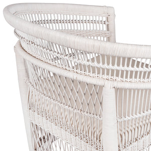 ΠΟΛΥΘΡΟΝΑ MALAWI HM9635.02 ΞΥΛΟ ΜΑΟΝΙ ΜΕ RATTAN ΛΕΥΚΟ-ΛΕΥΚΟ ΜΑΞΙΛΑΡΙ 80x70x86Υεκ. - Pakobazaar
