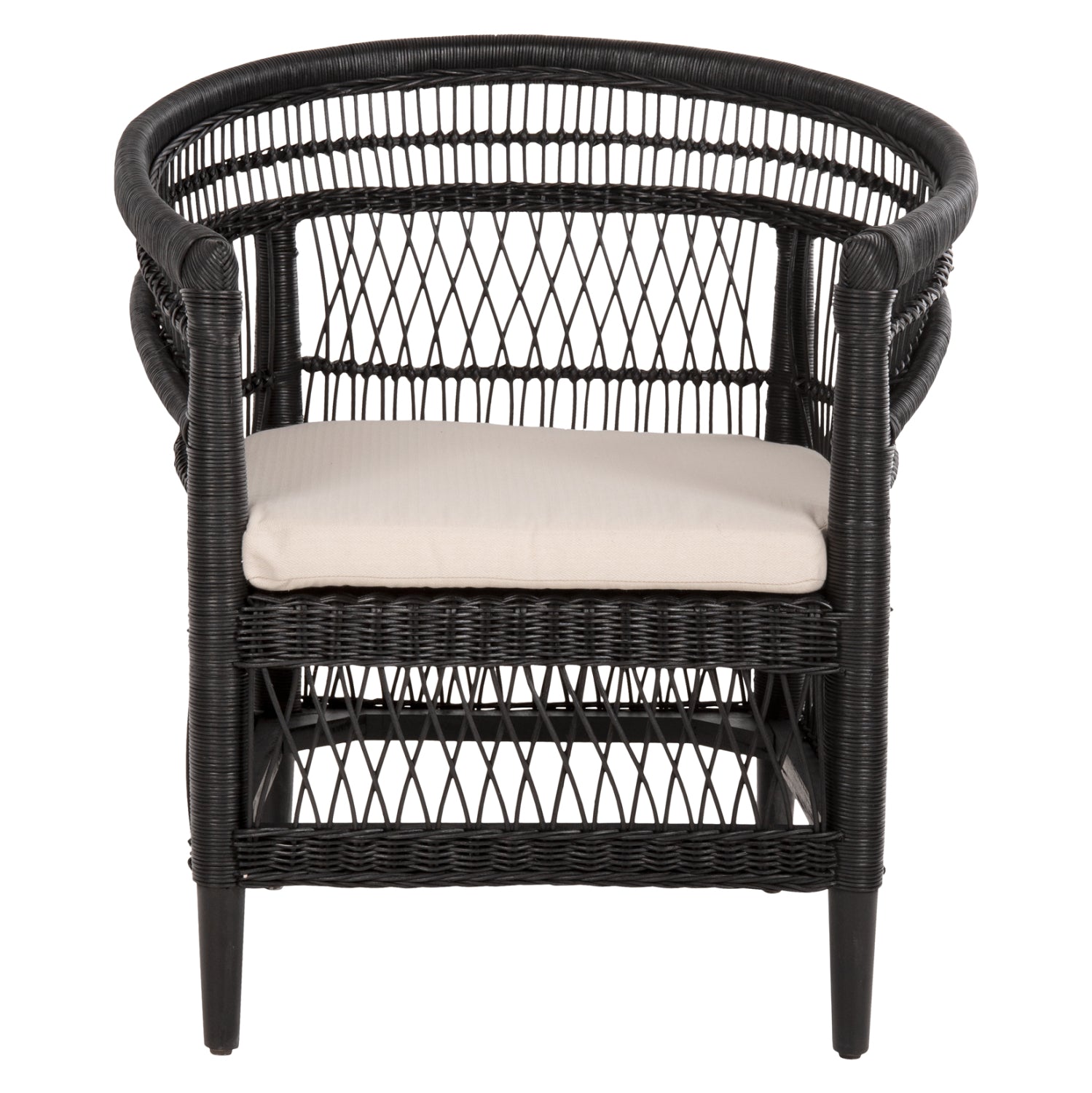 ΠΟΛΥΘΡΟΝΑ MALAWI HM9635.03 ΞΥΛΟ ΜΑΟΝΙ ΜΕ RATTAN ΜΑΥΡΟ-ΛΕΥΚΟ ΜΑΞΙΛΑΡΙ 80x70x86Υεκ. - Pakobazaar