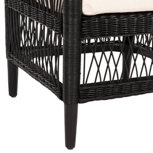 ΠΟΛΥΘΡΟΝΑ MALAWI HM9635.03 ΞΥΛΟ ΜΑΟΝΙ ΜΕ RATTAN ΜΑΥΡΟ-ΛΕΥΚΟ ΜΑΞΙΛΑΡΙ 80x70x86Υεκ. - Pakobazaar