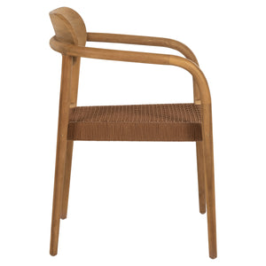 ΠΟΛΥΘΡΟΝΑ OSLO HM9636.01 ΞΥΛΟ TEAK ΦΥΣΙΚΟ & ΚΑΦΕ ΣΧΟΙΝΙ 55x54x80Y εκ. - Pakobazaar