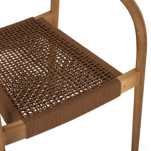 ΠΟΛΥΘΡΟΝΑ OSLO HM9636.01 ΞΥΛΟ TEAK ΦΥΣΙΚΟ & ΚΑΦΕ ΣΧΟΙΝΙ 55x54x80Y εκ. - Pakobazaar