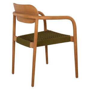 ΠΟΛΥΘΡΟΝΑ OSLO HM9636.05 ΞΥΛΟ TEAK ΦΥΣΙΚΟ & ΠΡΑΣΙΝΟ ΣΧΟΙΝΙ 55x54x80Yεκ. - Pakobazaar