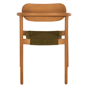 ΠΟΛΥΘΡΟΝΑ OSLO HM9636.05 ΞΥΛΟ TEAK ΦΥΣΙΚΟ & ΠΡΑΣΙΝΟ ΣΧΟΙΝΙ 55x54x80Yεκ. - Pakobazaar