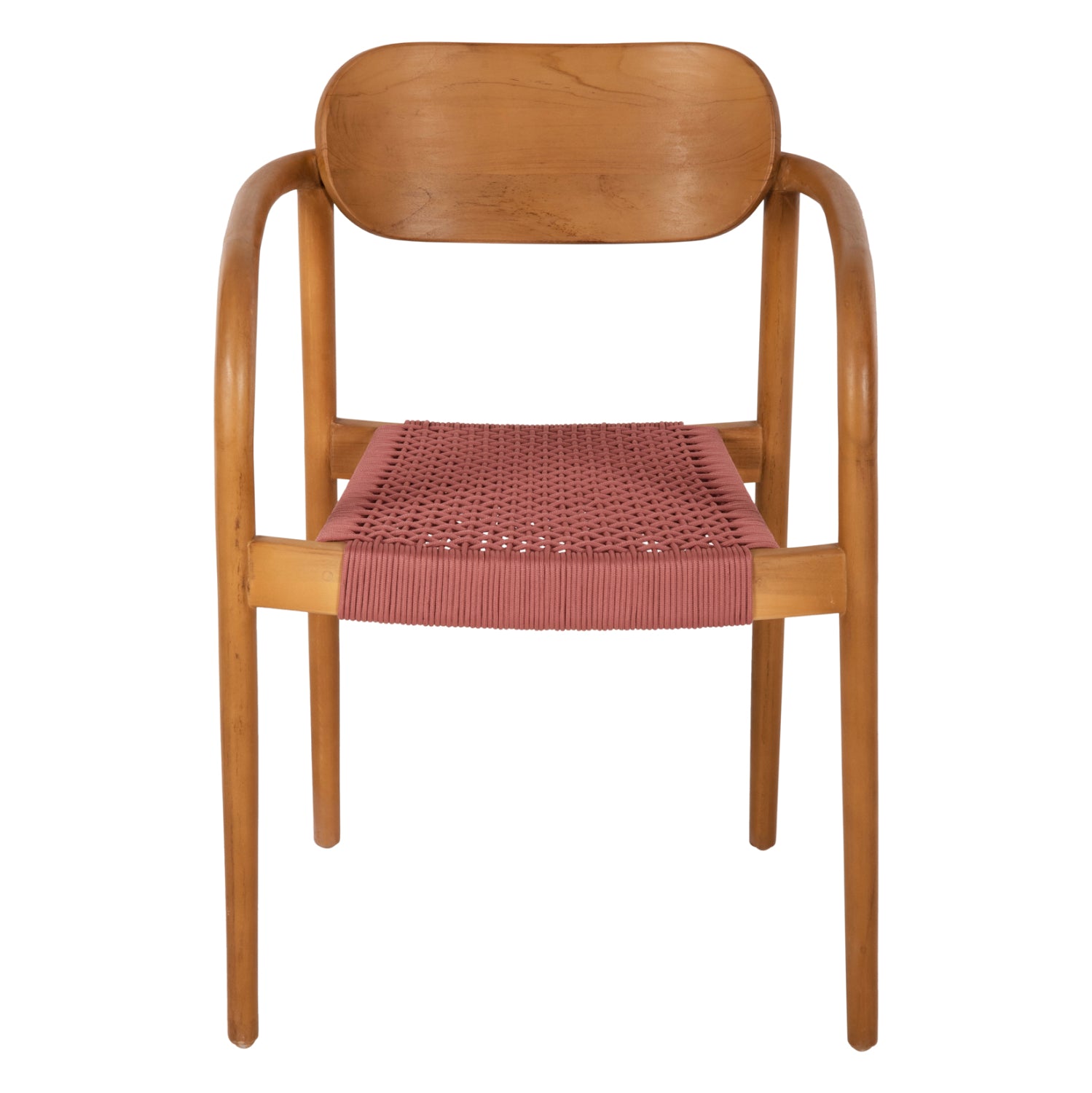 ΠΟΛΥΘΡΟΝΑ OSLO HM9636.06 ΞΥΛΟ TEAK ΦΥΣΙΚΟ & ΡΟΖ ΣΧΟΙΝΙ 55x54x80Yεκ. - Pakobazaar