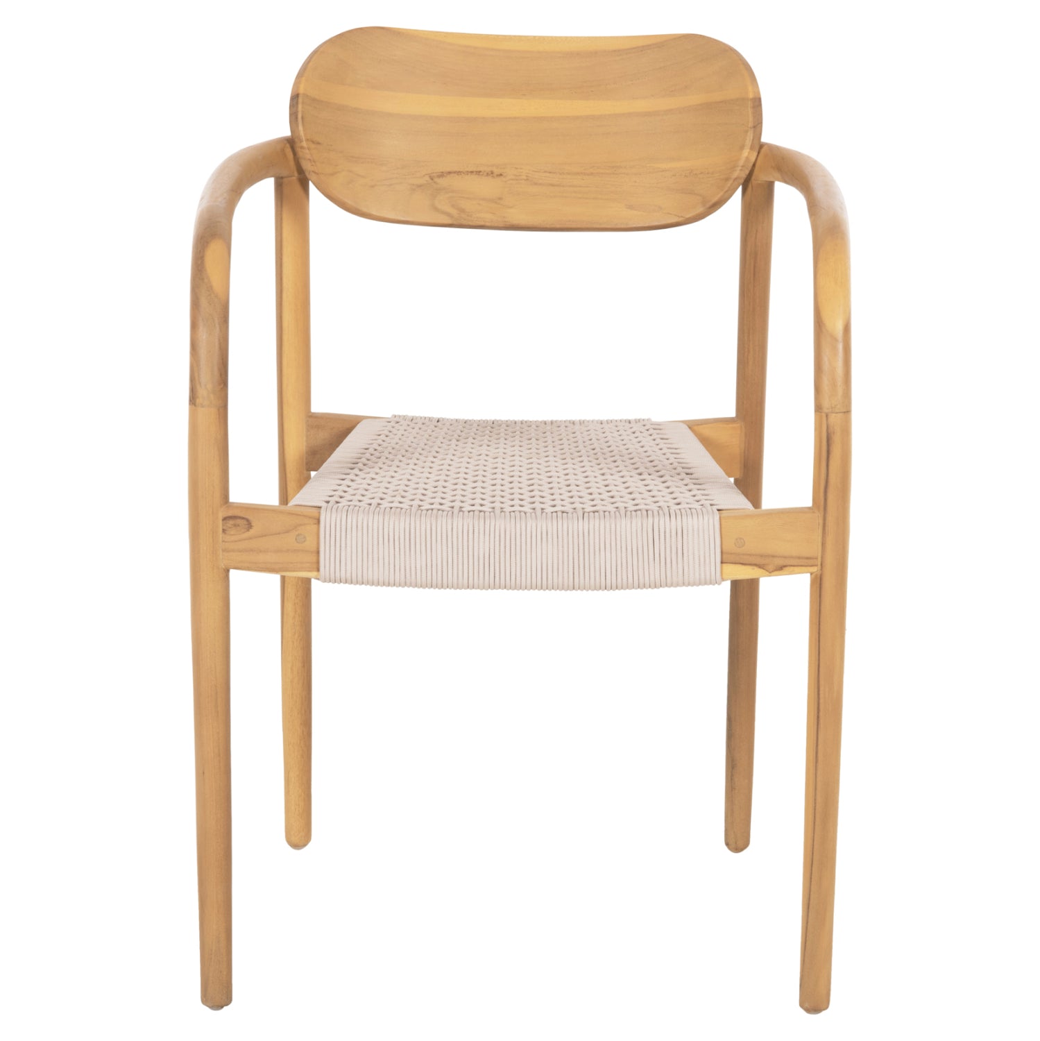 ΠΟΛΥΘΡΟΝΑ OSLO HM9636.07 ΞΥΛΟ TEAK ΦΥΣΙΚΟ & ΜΠΕΖ ΣΧΟΙΝΙ 55x54x80Yεκ. - Pakobazaar