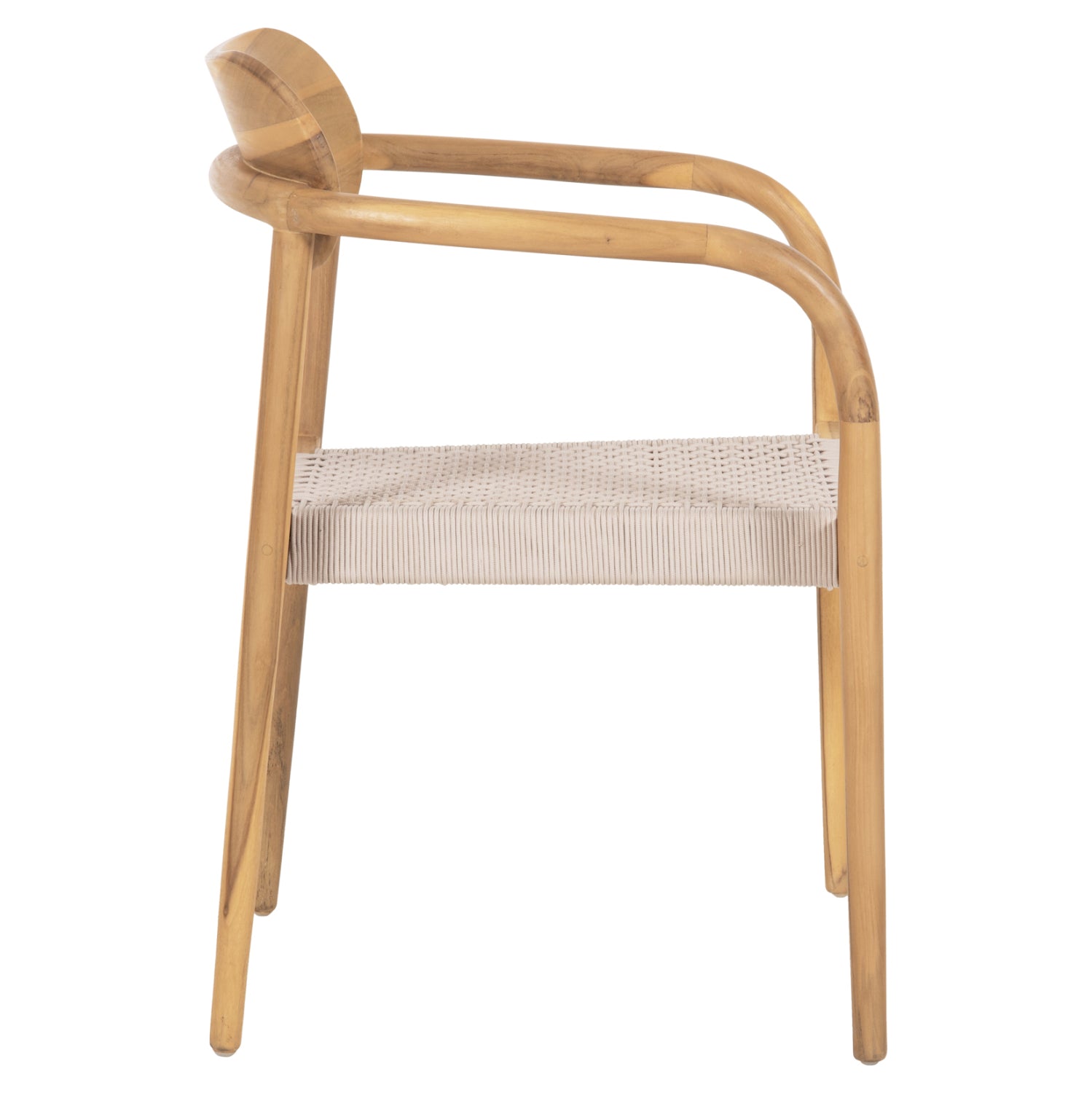 ΠΟΛΥΘΡΟΝΑ OSLO HM9636.07 ΞΥΛΟ TEAK ΦΥΣΙΚΟ & ΜΠΕΖ ΣΧΟΙΝΙ 55x54x80Yεκ. - Pakobazaar