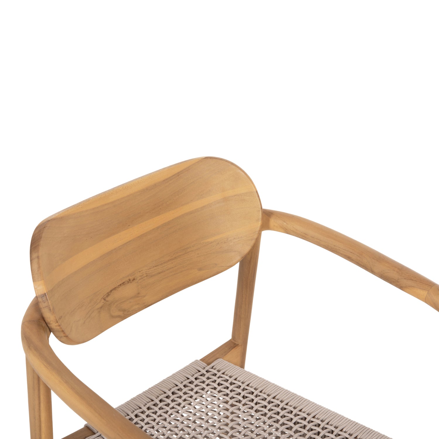 ΠΟΛΥΘΡΟΝΑ OSLO HM9636.07 ΞΥΛΟ TEAK ΦΥΣΙΚΟ & ΜΠΕΖ ΣΧΟΙΝΙ 55x54x80Yεκ. - Pakobazaar