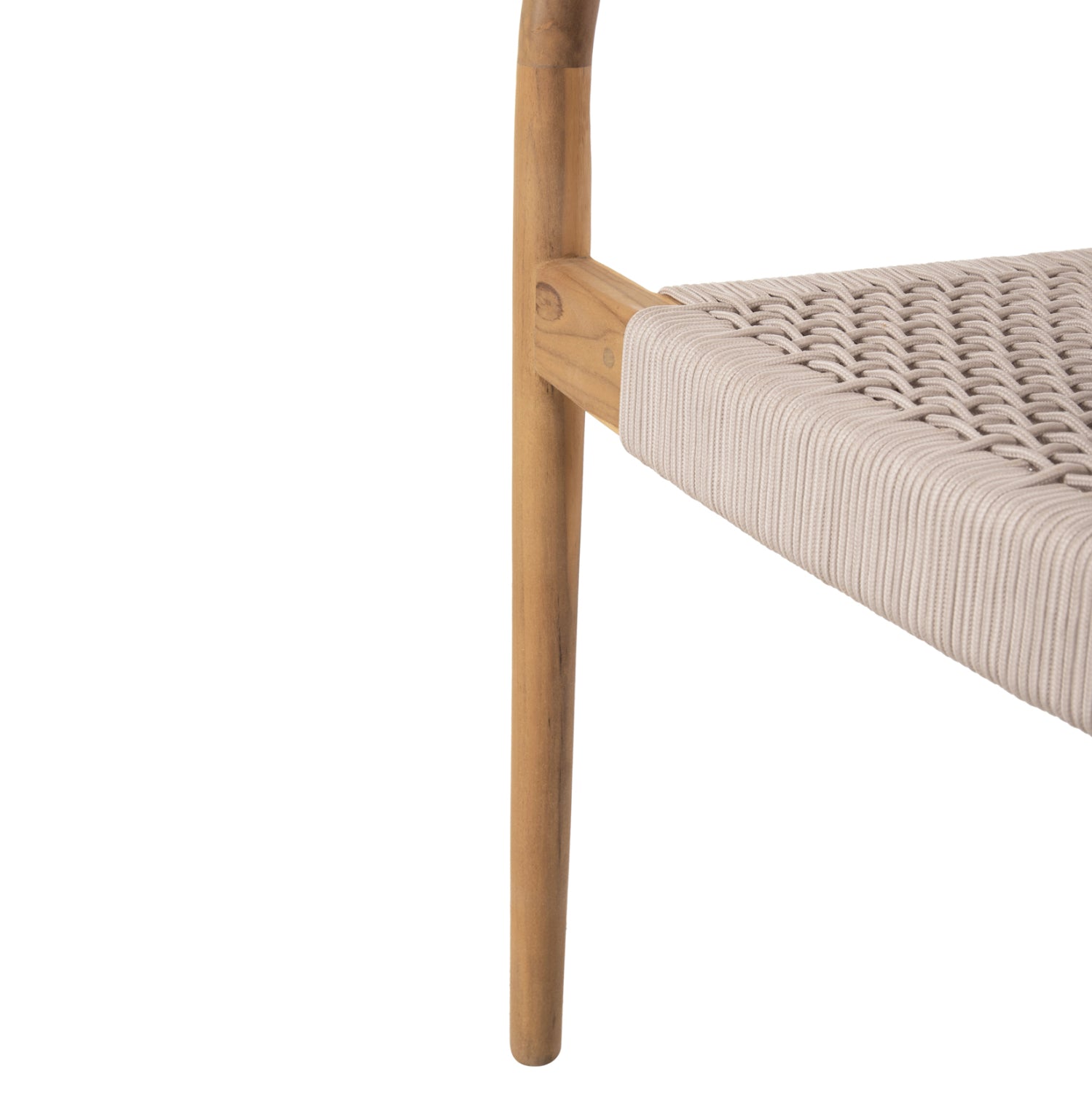 ΠΟΛΥΘΡΟΝΑ OSLO HM9636.07 ΞΥΛΟ TEAK ΦΥΣΙΚΟ & ΜΠΕΖ ΣΧΟΙΝΙ 55x54x80Yεκ. - Pakobazaar