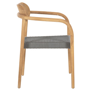 ΠΟΛΥΘΡΟΝΑ OSLO HM9636.08 ΞΥΛΟ TEAK ΦΥΣΙΚΟ & ΓΚΡΙ ΣΧΟΙΝΙ 55x54x80Yεκ. - Pakobazaar