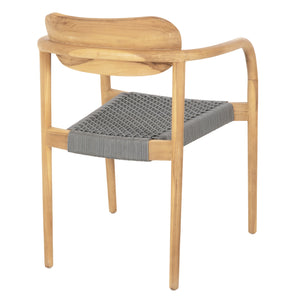 ΠΟΛΥΘΡΟΝΑ OSLO HM9636.08 ΞΥΛΟ TEAK ΦΥΣΙΚΟ & ΓΚΡΙ ΣΧΟΙΝΙ 55x54x80Yεκ. - Pakobazaar